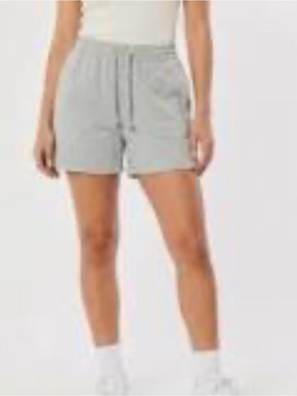 TNA Gray Athletic Knit Drawstring Shorts